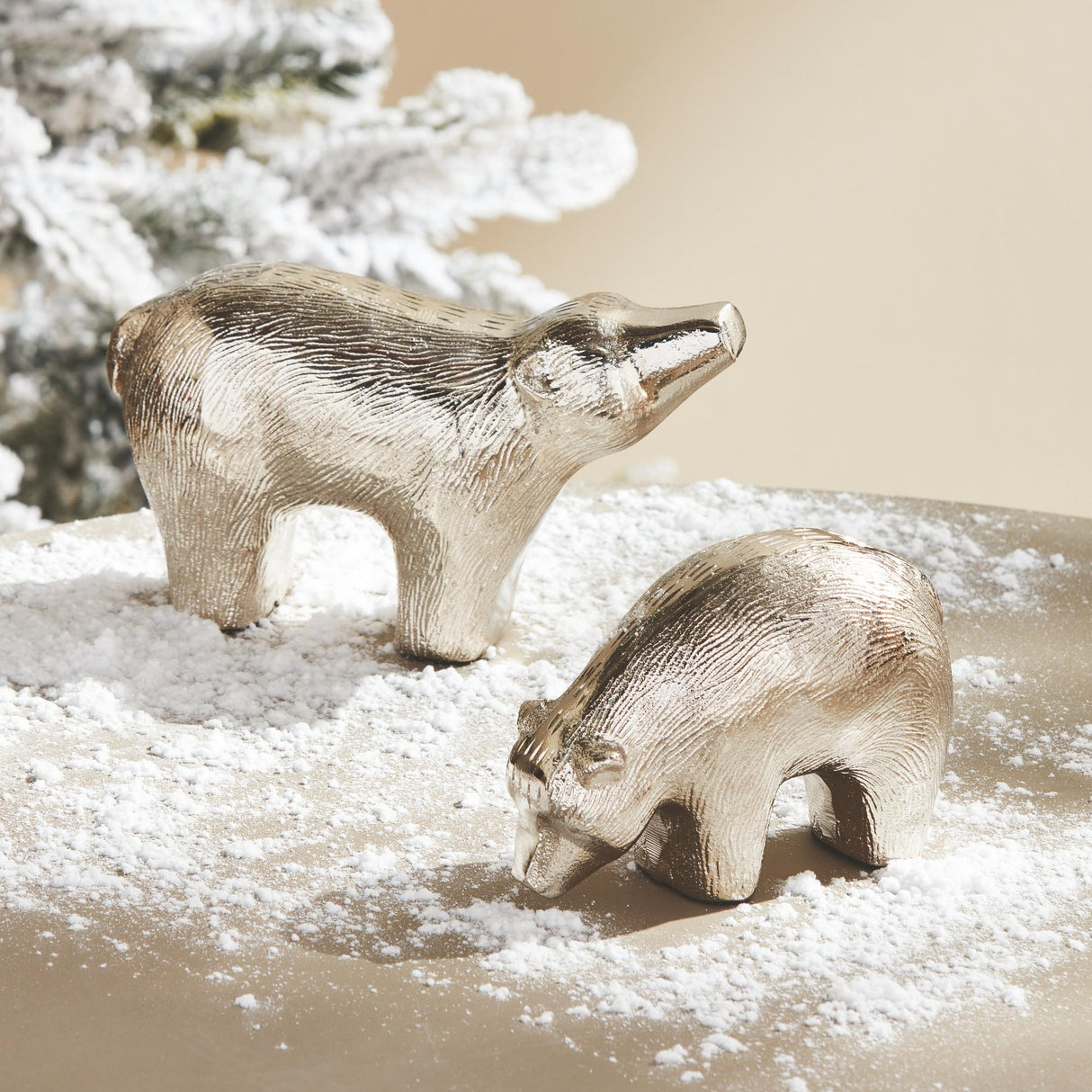 Napa Silver KODA SCULPTURES, SET OF 2