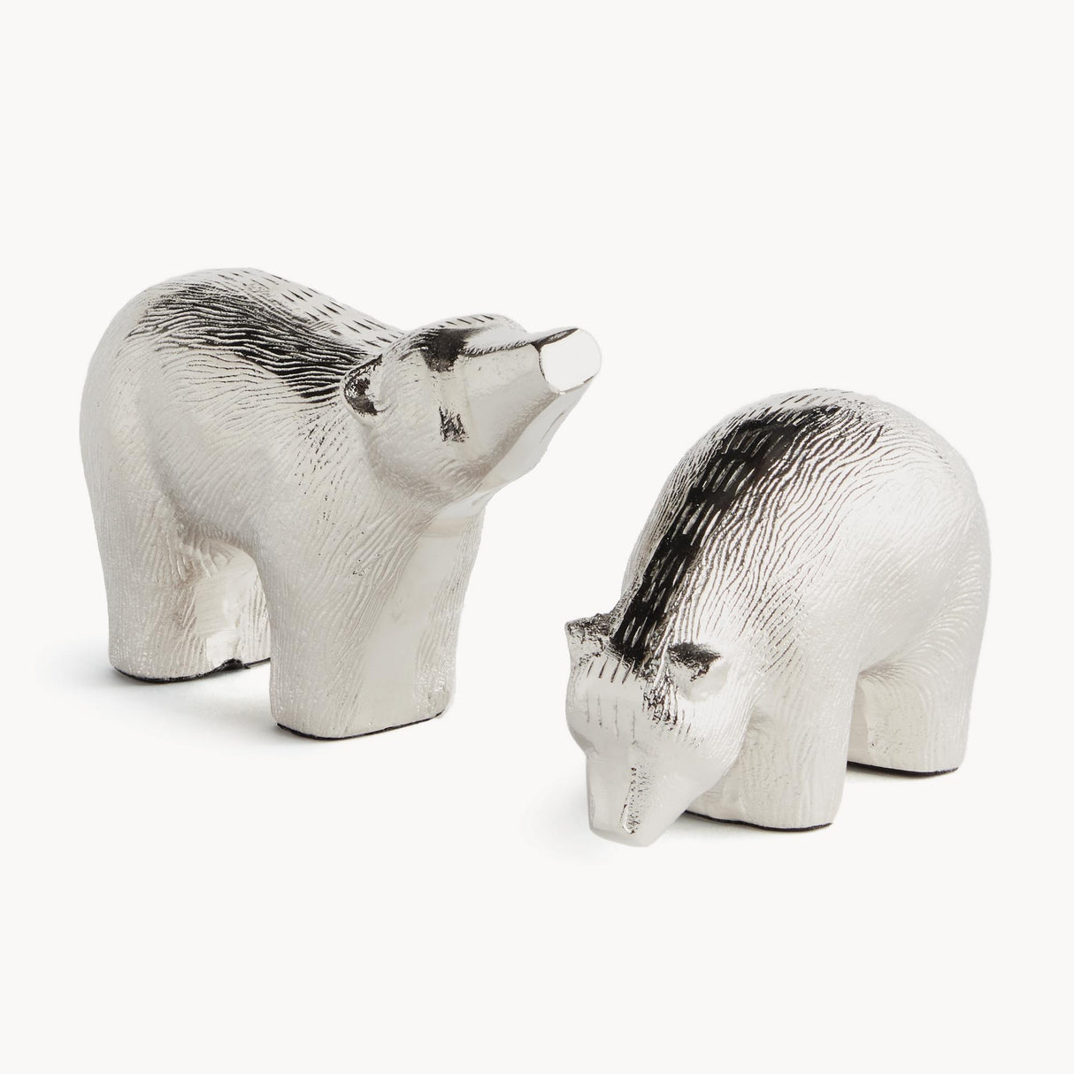 Napa Silver KODA SCULPTURES, SET OF 2