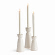 Napa Cream LIBBEY TAPER HOLDERS, SET OF 3