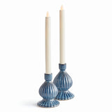 Napa Blue MELA TAPER HOLDERS, SET OF 2