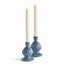 Napa Blue MELA TAPER HOLDERS, SET OF 2
