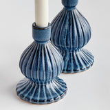 Napa Blue MELA TAPER HOLDERS, SET OF 2