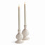 Napa Cream MELA TAPER HOLDERS, SET OF 2