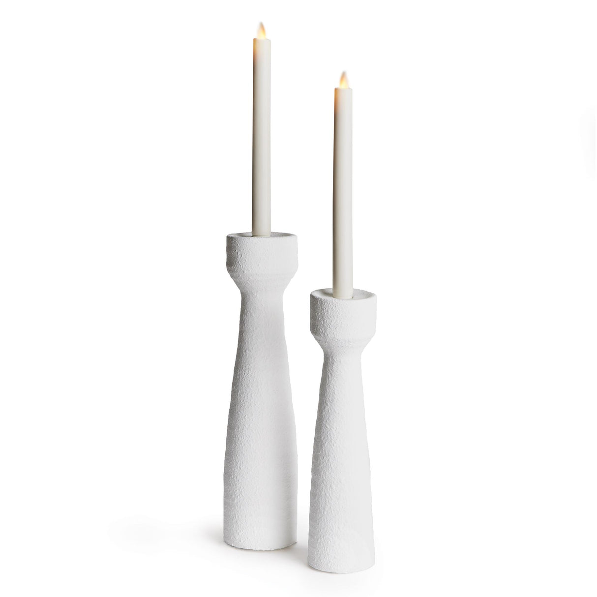 Napa White COLTON CANDLESTANDS, SET OF 2