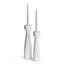 Napa White COLTON CANDLESTANDS, SET OF 2