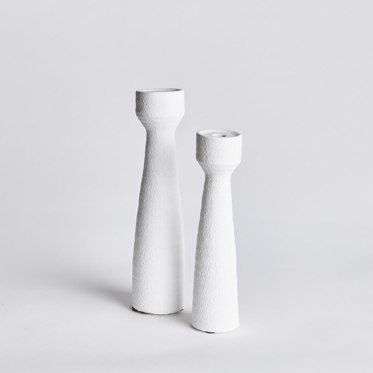 Napa White COLTON CANDLESTANDS, SET OF 2