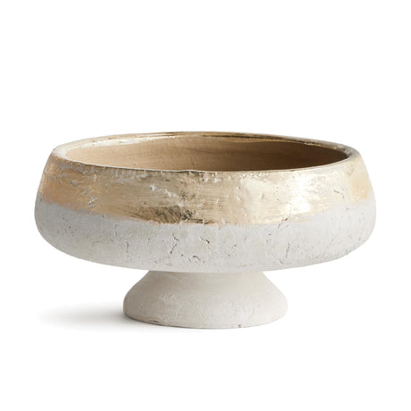 Napa Champagne/Natural MAUDE FOOTED DECORATIVE BOWL