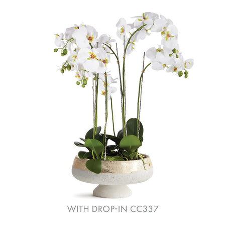 Napa Champagne/Natural MAUDE FOOTED DECORATIVE BOWL