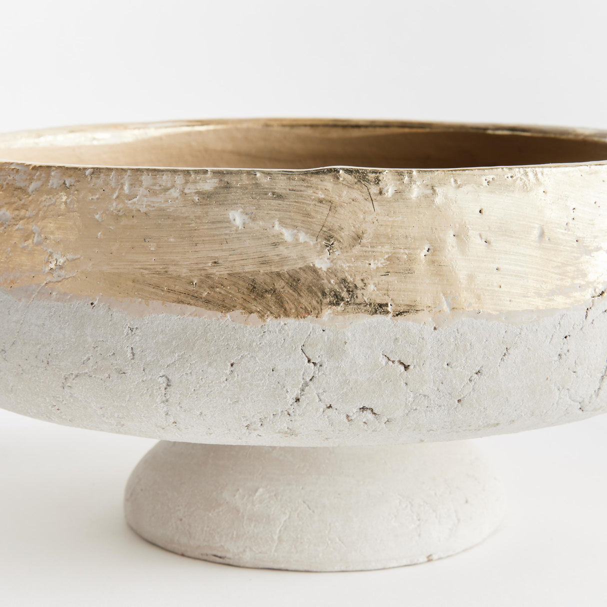 Napa Champagne/Natural MAUDE FOOTED DECORATIVE BOWL