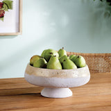 Napa Champagne/Natural MAUDE FOOTED DECORATIVE BOWL