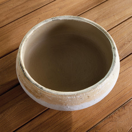 Napa Champagne/Natural MAUDE FOOTED DECORATIVE BOWL