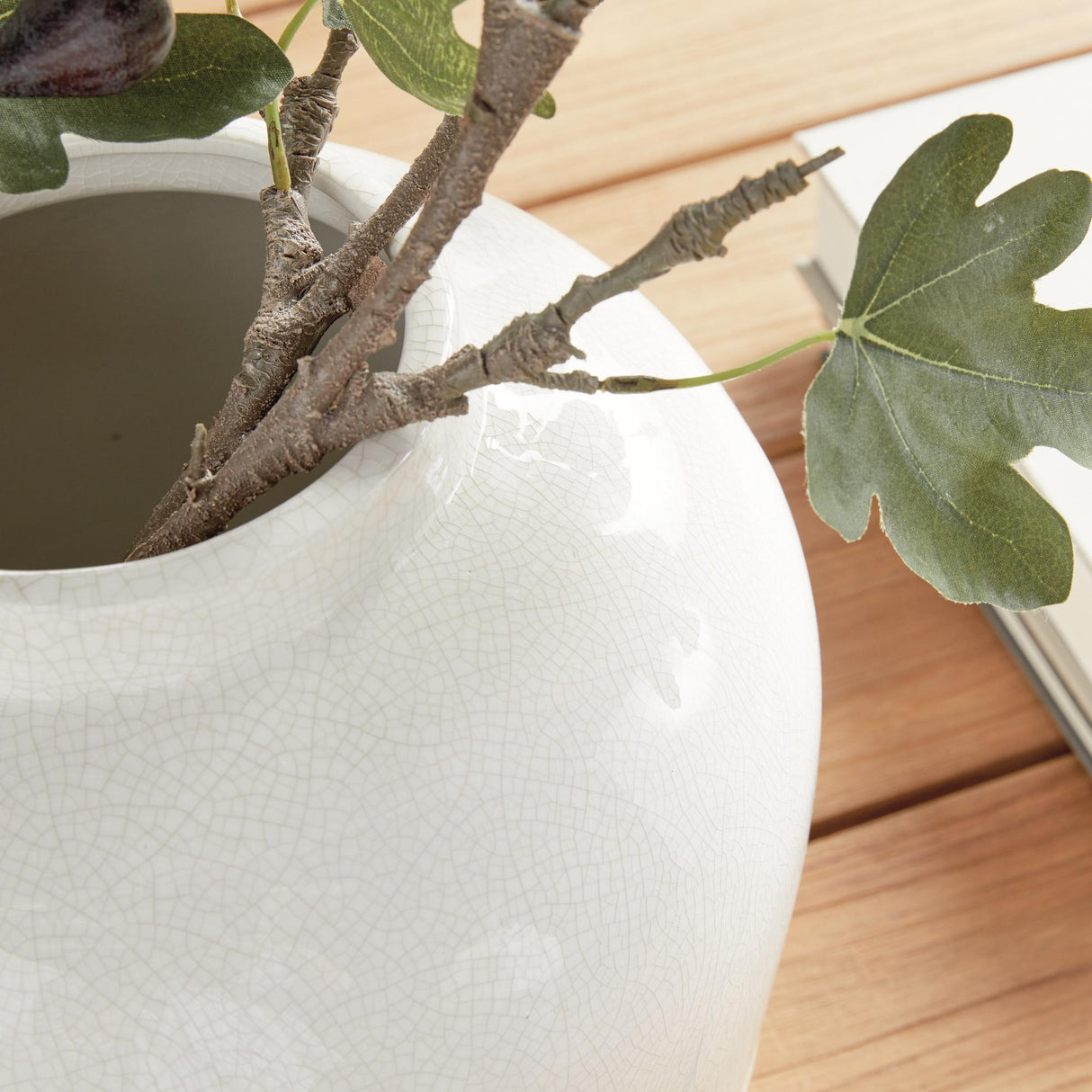 Napa Cream/Natural LEONA WIDE VASE