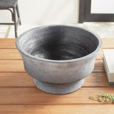 Napa Washed Black CEDRIC DECORATIVE FOOTED BOWL