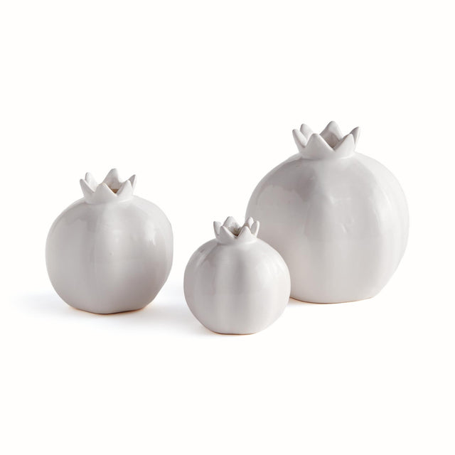 Napa White POMONA BUD VASES, SET OF 3