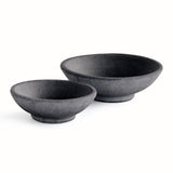 Napa Washed Black CEDRIC DECORATIVE BOWLS, SET OF 2