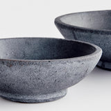 Napa Washed Black CEDRIC DECORATIVE BOWLS, SET OF 2