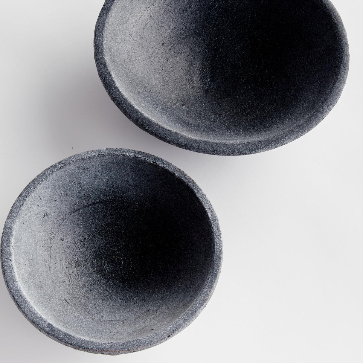 Napa Washed Black CEDRIC DECORATIVE BOWLS, SET OF 2