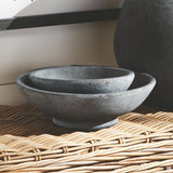 Napa Washed Black CEDRIC DECORATIVE BOWLS, SET OF 2
