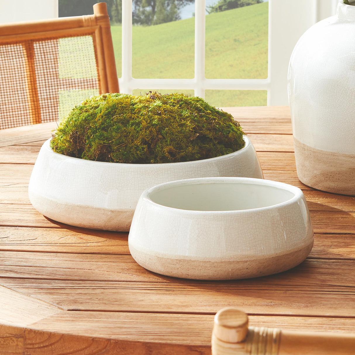 Napa Cream/Natural LEONA DECORATIVE BOWLS, SET OF 2