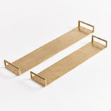 Napa Gold ELORA DECORATIVE NARROW TRAYS, SET OF 2