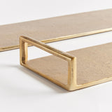 Napa Gold ELORA DECORATIVE NARROW TRAYS, SET OF 2