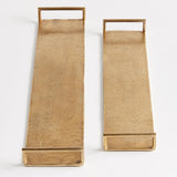 Napa Gold ELORA DECORATIVE NARROW TRAYS, SET OF 2