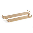 Napa Gold ELORA DECORATIVE NARROW TRAYS, SET OF 2