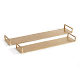 Napa Gold ELORA DECORATIVE NARROW TRAYS, SET OF 2