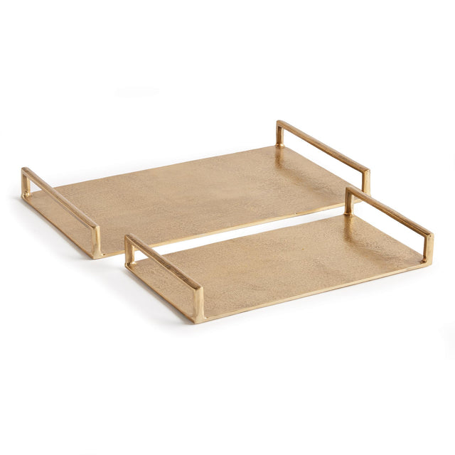 Napa Gold ELORA DECORATIVE TRAYS, SET OF 2