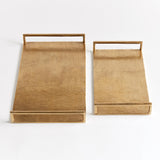 Napa Gold ELORA DECORATIVE TRAYS, SET OF 2