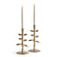 Napa Gold BRIER TAPER HOLDERS, SET OF 2