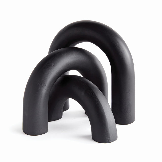 Napa Black ARCO SCULPTURES, SET OF 3