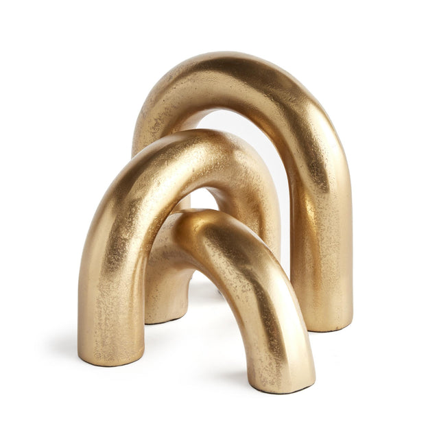 Napa Gold ARCO SCULPTURES, SET OF 3