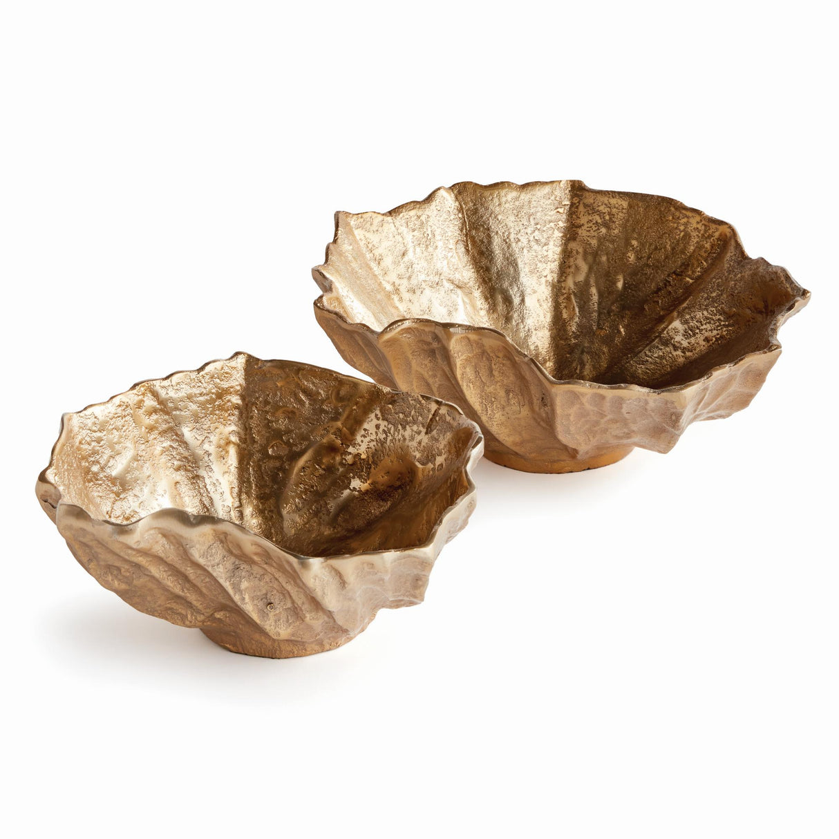 Napa Gold OSTRA DECORATIVE BOWLS, SET OF 2