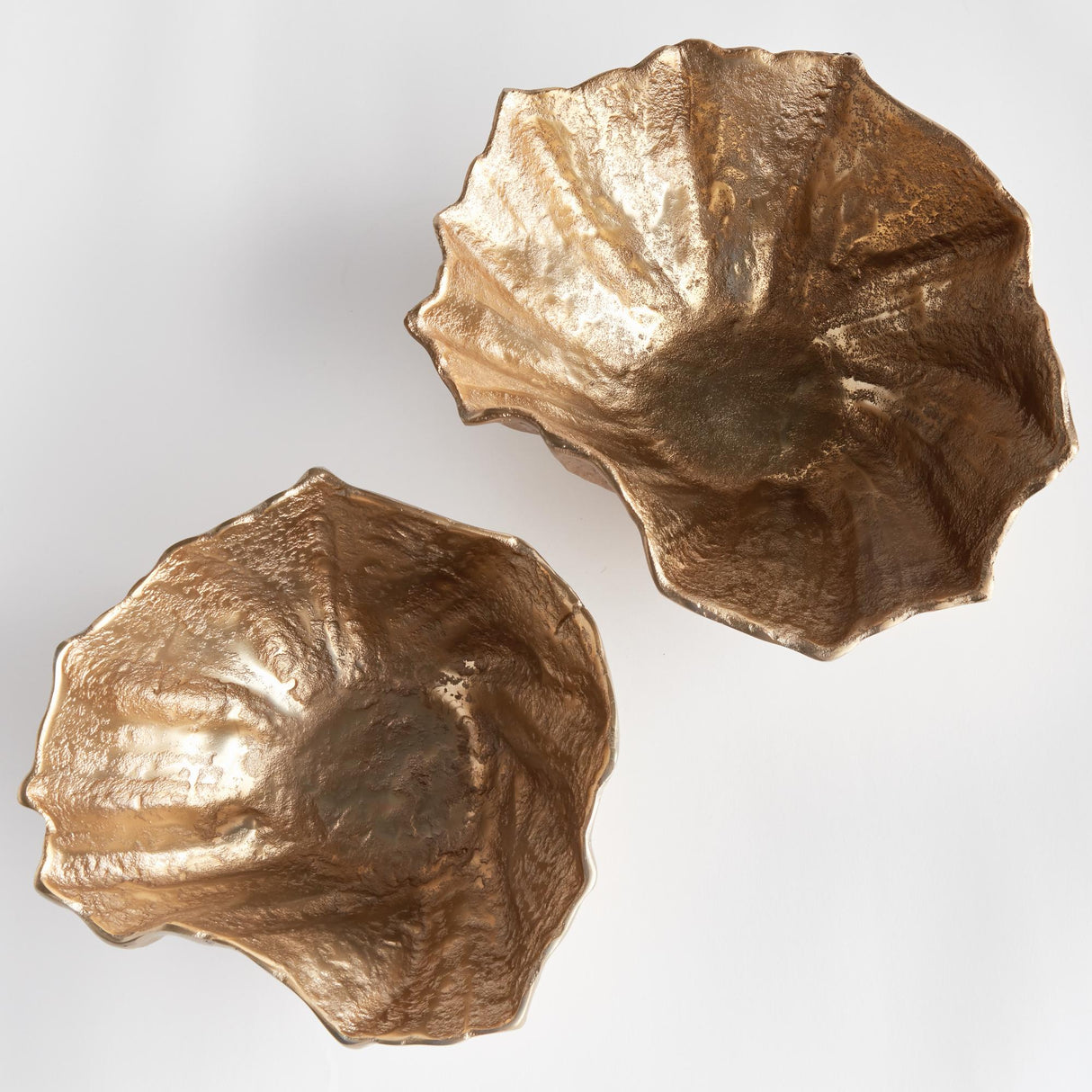 Napa Gold OSTRA DECORATIVE BOWLS, SET OF 2