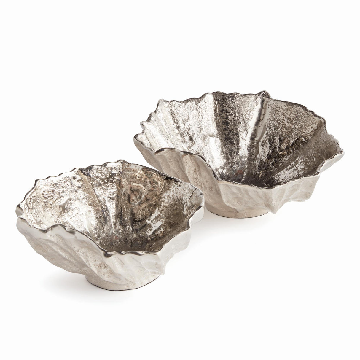 Napa Silver OSTRA DECORATIVE BOWLS, SET OF 2