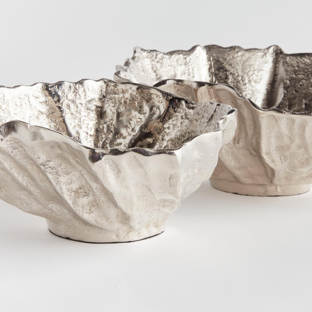 Napa Silver OSTRA DECORATIVE BOWLS, SET OF 2