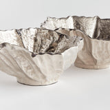 Napa Silver OSTRA DECORATIVE BOWLS, SET OF 2