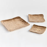 Napa Gold IMANI DECORATIVE SQUARE TRAYS, SET OF 3