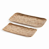 Napa Gold IMANI DECORATIVE RECTANGULAR TRAYS, SET OF 2