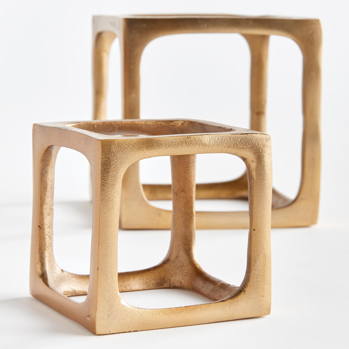 Napa Gold CUBIST SCULPTURES, SET OF 2