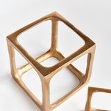 Napa Gold CUBIST SCULPTURES, SET OF 2