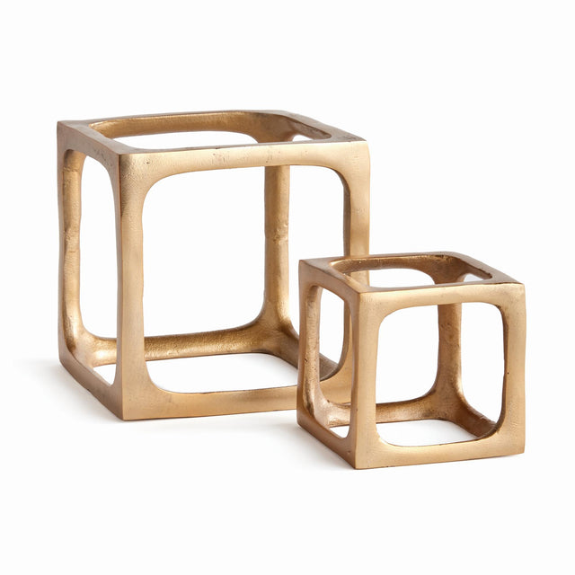 Napa Gold CUBIST SCULPTURES, SET OF 2
