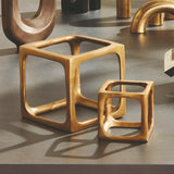 Napa Gold CUBIST SCULPTURES, SET OF 2