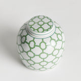 Napa Green/White IMPERIAL LINK LIDDED JAR