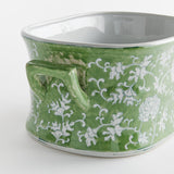 Napa Green/White IMPERIAL LOTUS PLANTER