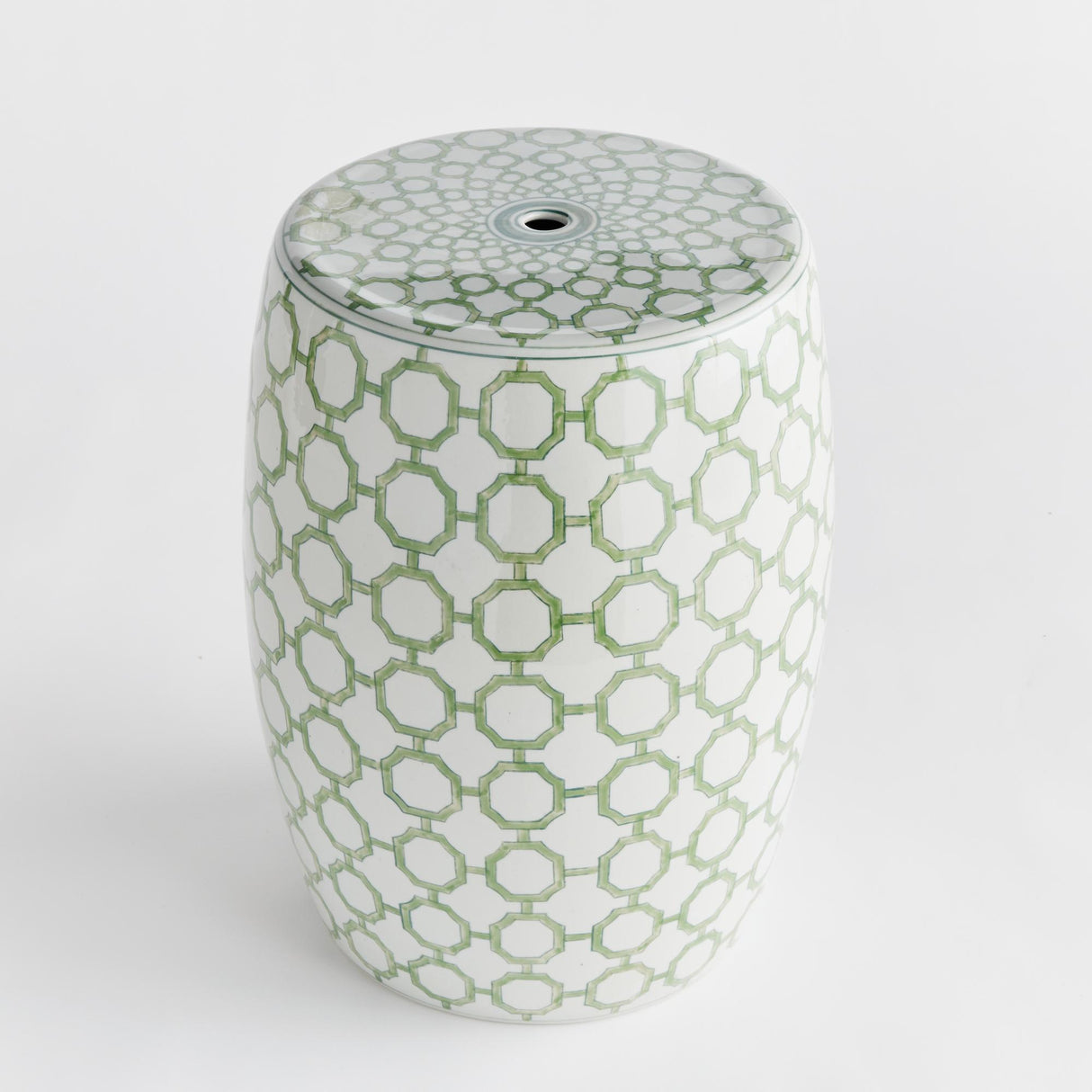 Napa Green/White IMPERIAL LINK STOOL
