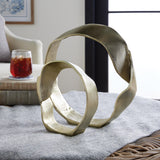 Napa Champagne Gold ROWAN SCULPTURES, SET OF 2