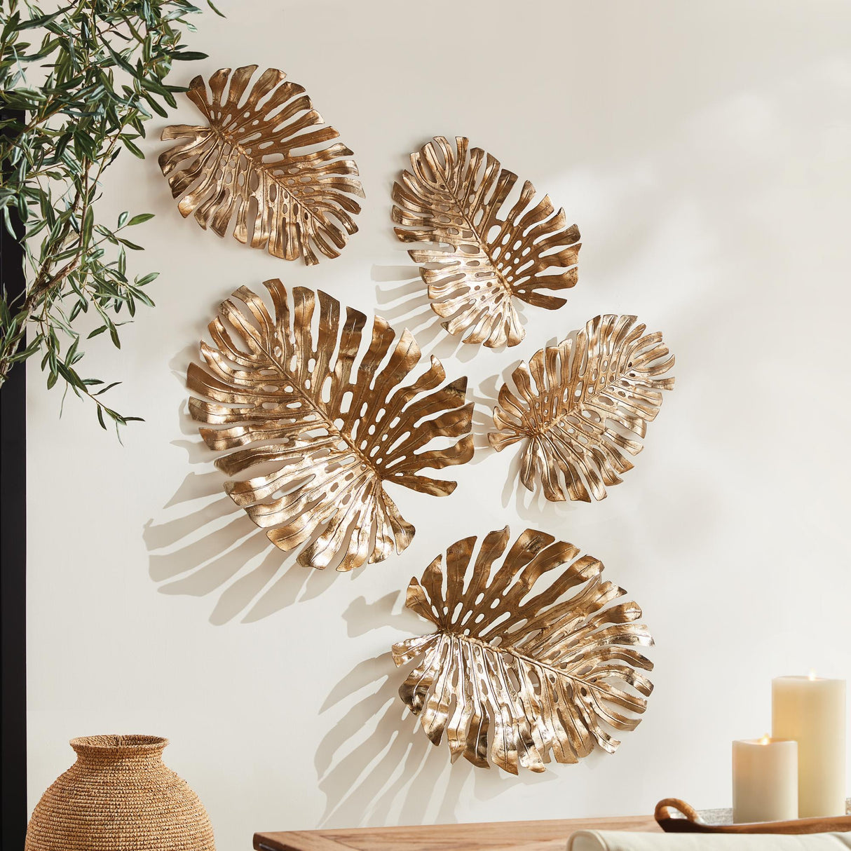 Napa Gold MONSTERA WALL ART SMALL