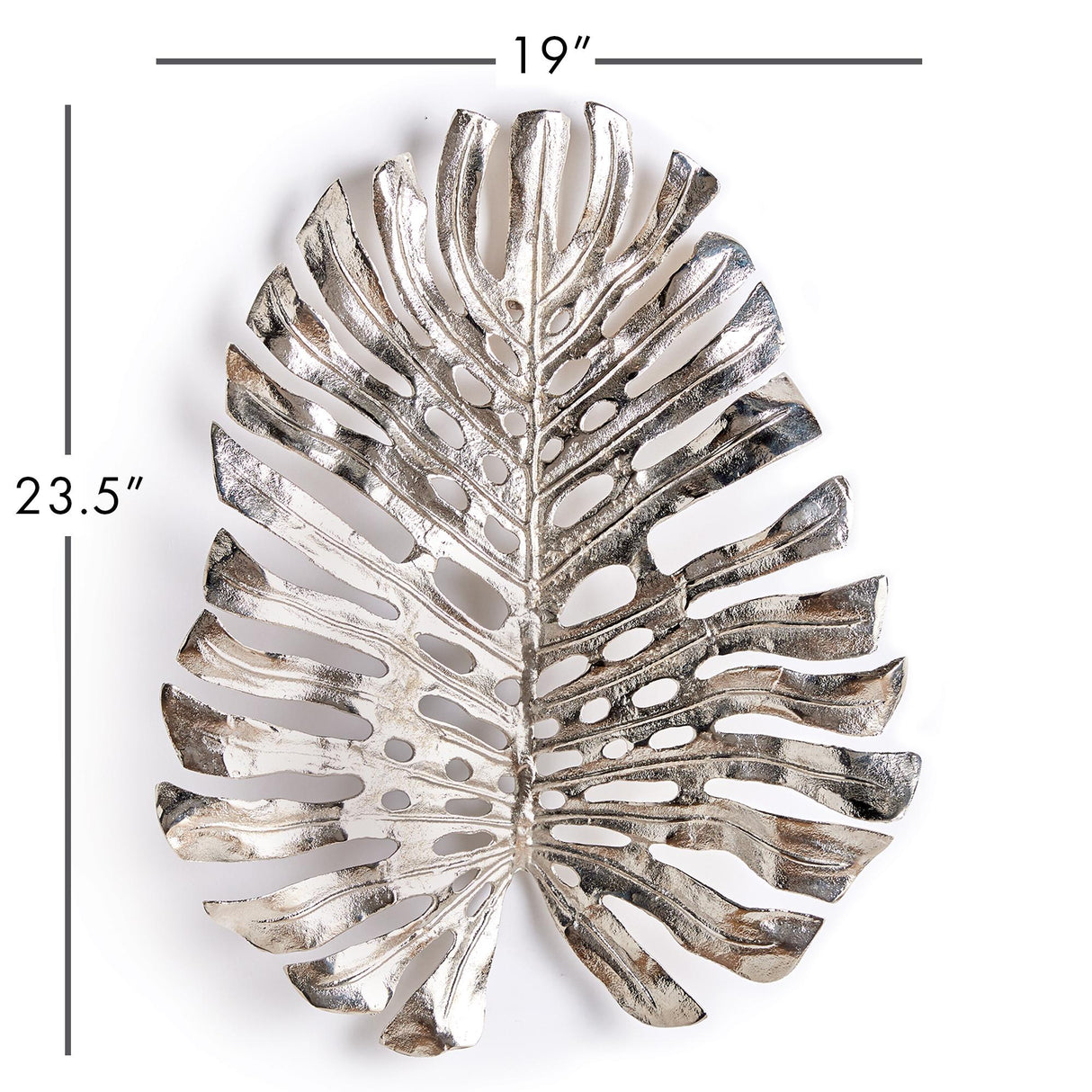 Napa Silver Monstera Wall Art Small